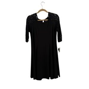 Julian Taylor Black A-Line Cocktail Dress NWT